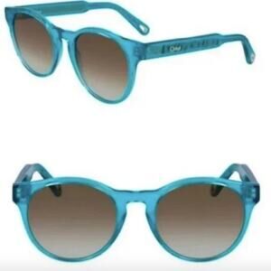 Chloe Azure Round Sunglasses 52mm Frame